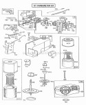 CarburetorFueltankAC Grps Diagram and Parts List for 130902-1218-01  Briggs and Stratton Engine